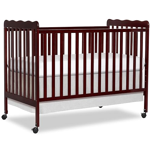 Dream On Me Carson Classic 3-in-1 Convertible Full-Size Baby Crib in Espresso, GreenGuard Gold & BSA, 4 Mattress Heights, Converts to Day & Toddler Bed, Locking Wheels, Classic Nursery Design