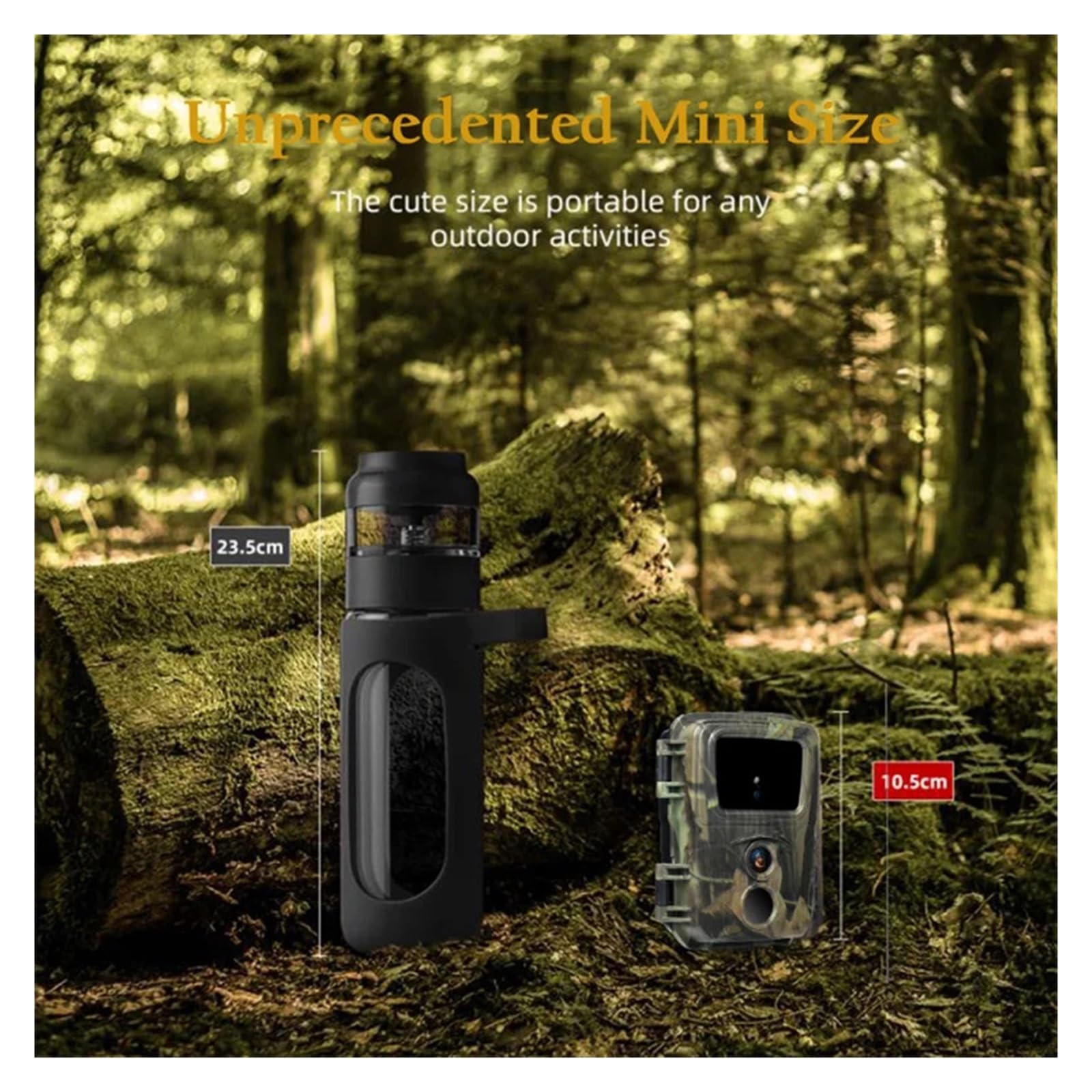 Kamera Obserwacji Dzikiej Przyrody Outdoor 20MP Mini Trail Kamera Myśliwska Wildlife Hunter Kamery 1080P Dla Zwierząt Leśnych Fotopułapka Śledzenie Nadzoru Niezawodny Dokładny Monitoring