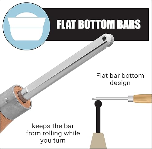 Miniatura 2 de Juego de 3 mini herramientas de torneado de carburo con funda forrada de espuma, perfecto para giradores, lápices, copas, tapones de botella de