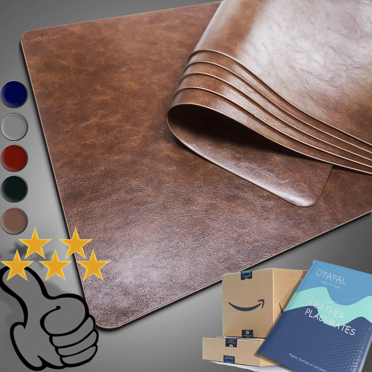 Set De Table | Lavable, Imperméable & Résistant à La Chaleur | Design Double Face Et Antidérapant | Adapté Aux Restaurants, Cuisines | Lot De 6 (Vert Encre) - 43 X 30 Cm