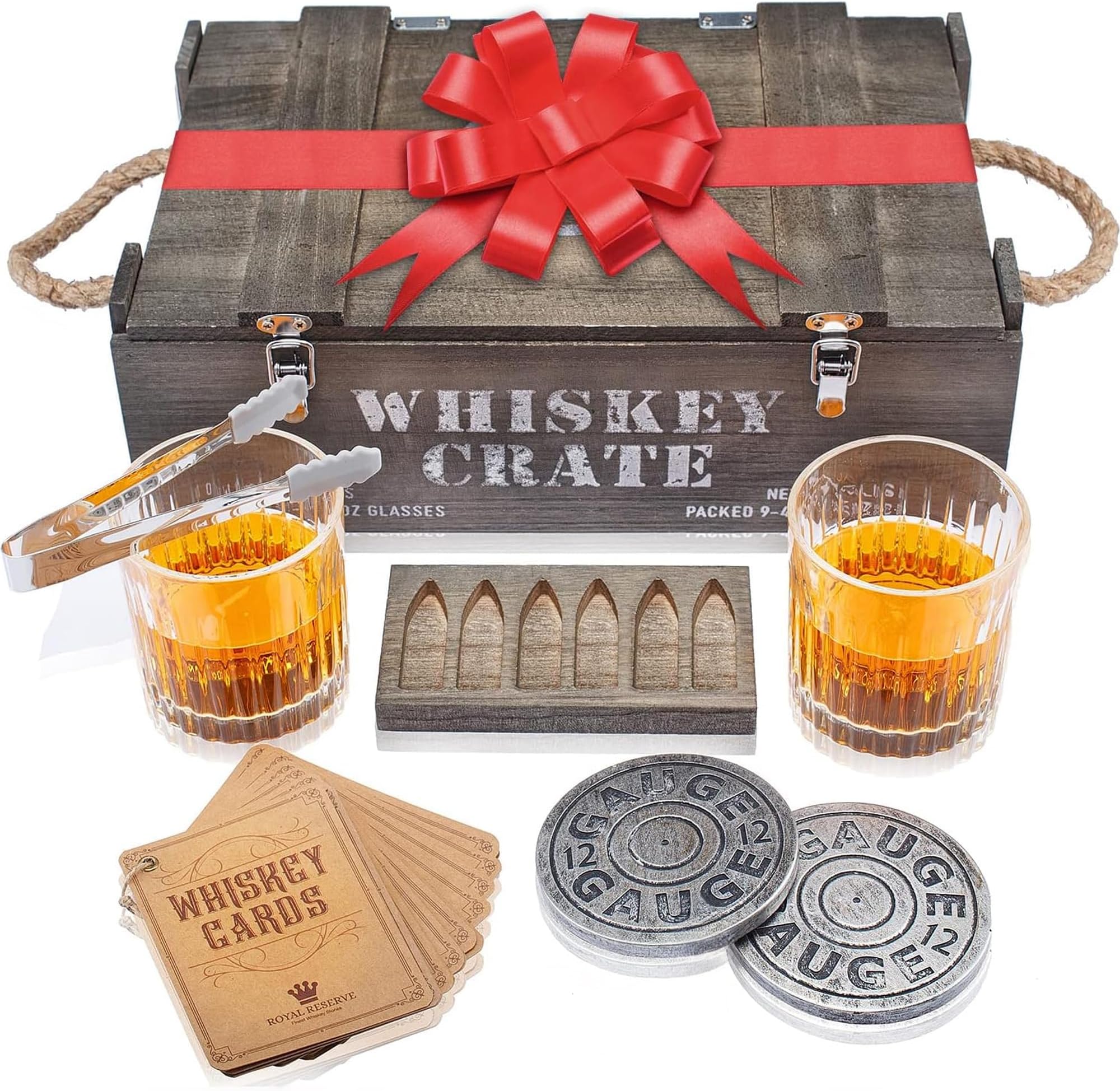 Set Pietre Whisky Maverton - 8 Cubetti Granito + 2 Bicchieri - Regalo Personalizzabile Per Lui - Foto 8