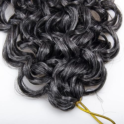 Miniatura 8 de 6 paquetes de extensiones de cabello rizado con ganchillo para mujer, 18 pulgadas, rizado GoGo, extensiones de cabello sintético ondulado con