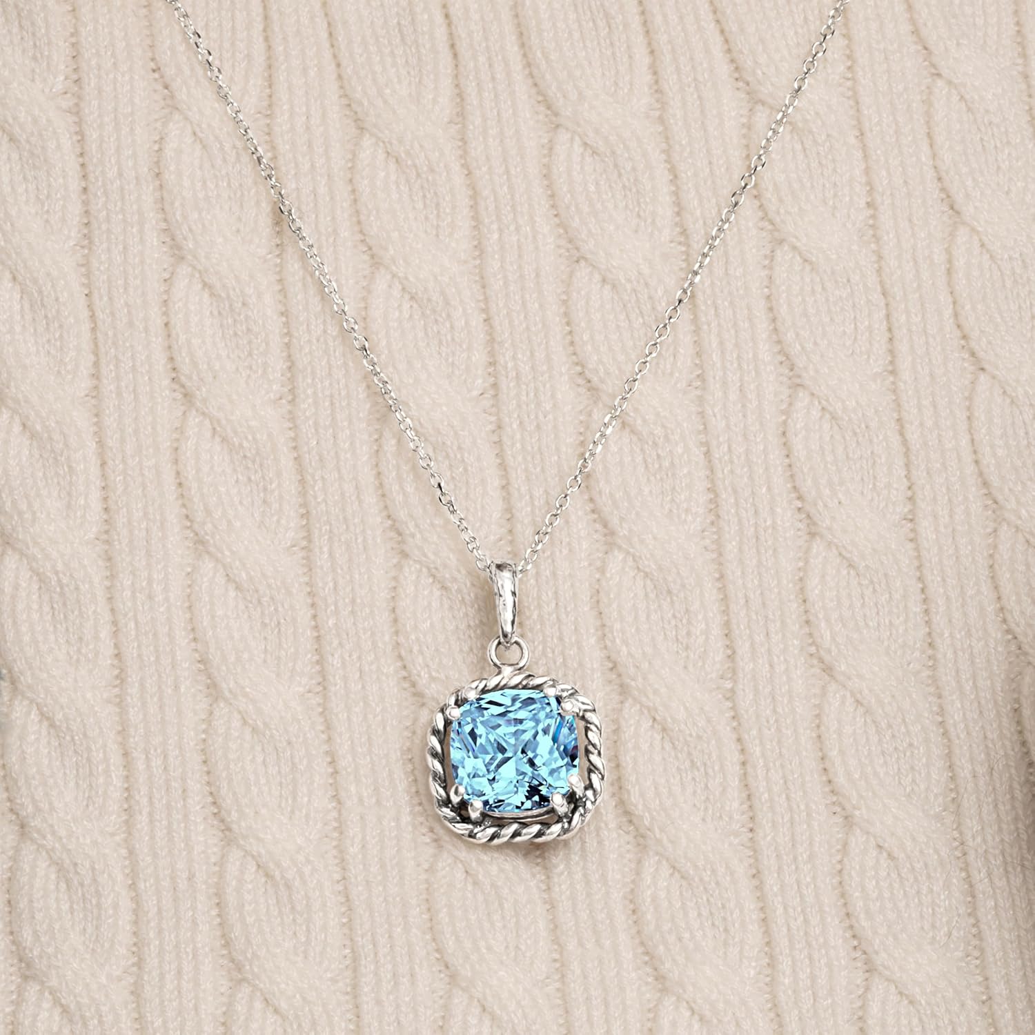 JEAN RACHEL JEWELRY 925 Sterling Silver Necklace for Women - Rope with Cubic Zirconia Vintage Design - Hypoallergenic, Lead & Nickel Free Jewelry - Artisan Handcrafted Statement Necklace - Image 2