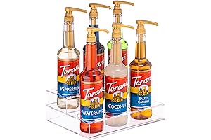 Acrylic Wine Holder Rack: 6 Bottles, 2 Tier Display