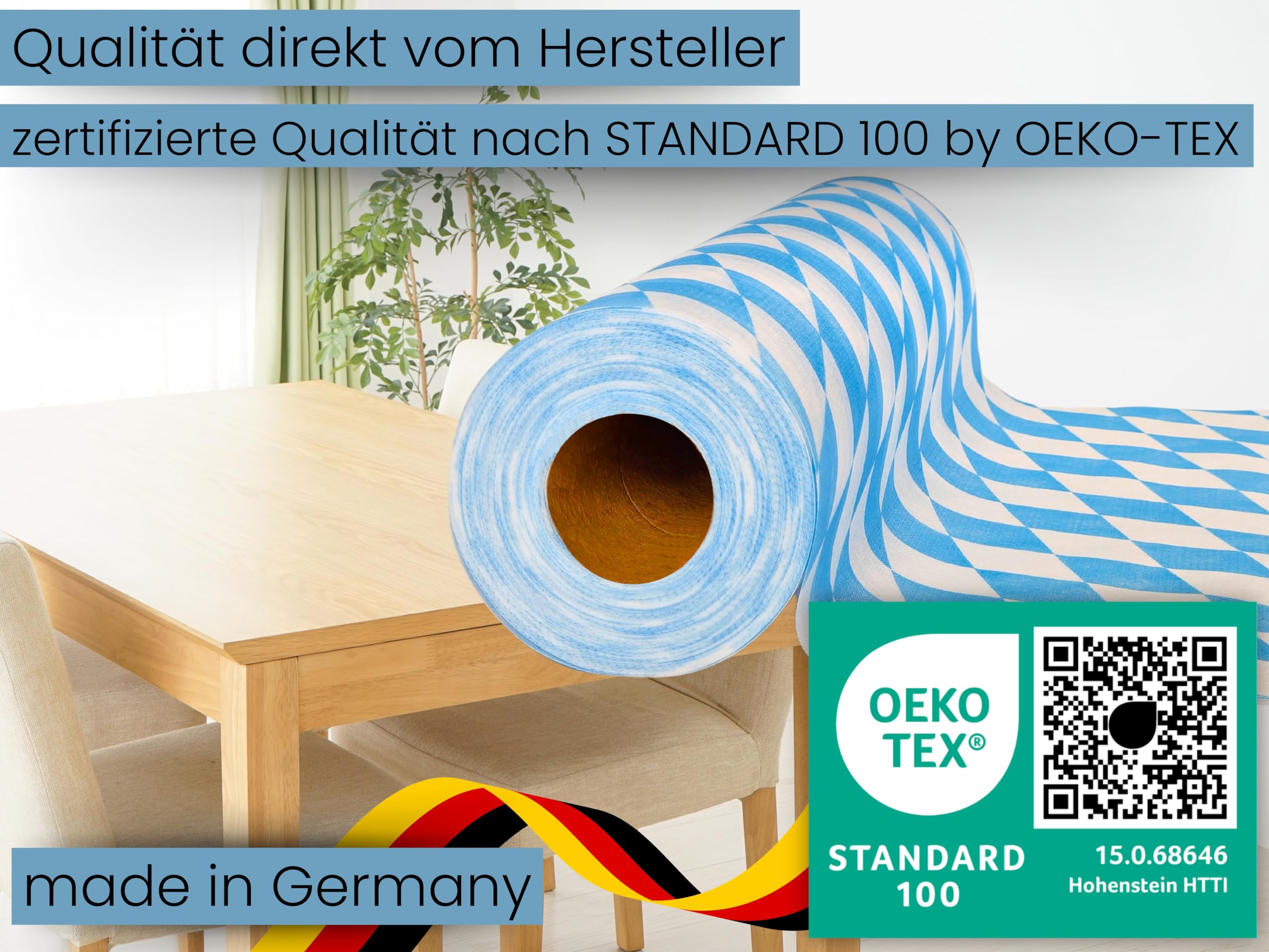 Sensalux Kombi-Set 1 Tischdeckenrolle 1m x 25m grün Tischläufer 15c Sensalux Kombi-Set 1 Tischdeckenrolle 1m x 25m grün Tischläufer 15c