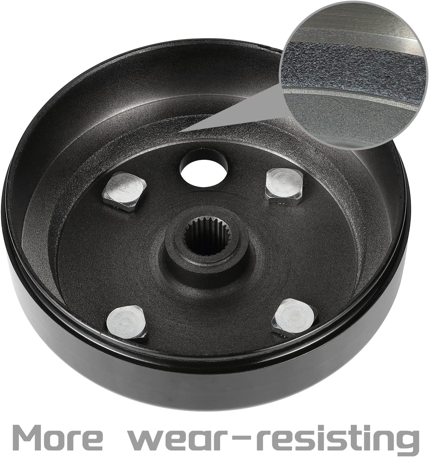 XUANYUDG0769 Golf Cart Brake Drum for EZGO TXT/PDS 1982-up Electric (Not Fit Gas Models), Replace OEM# 19186G1P, 2 Pack