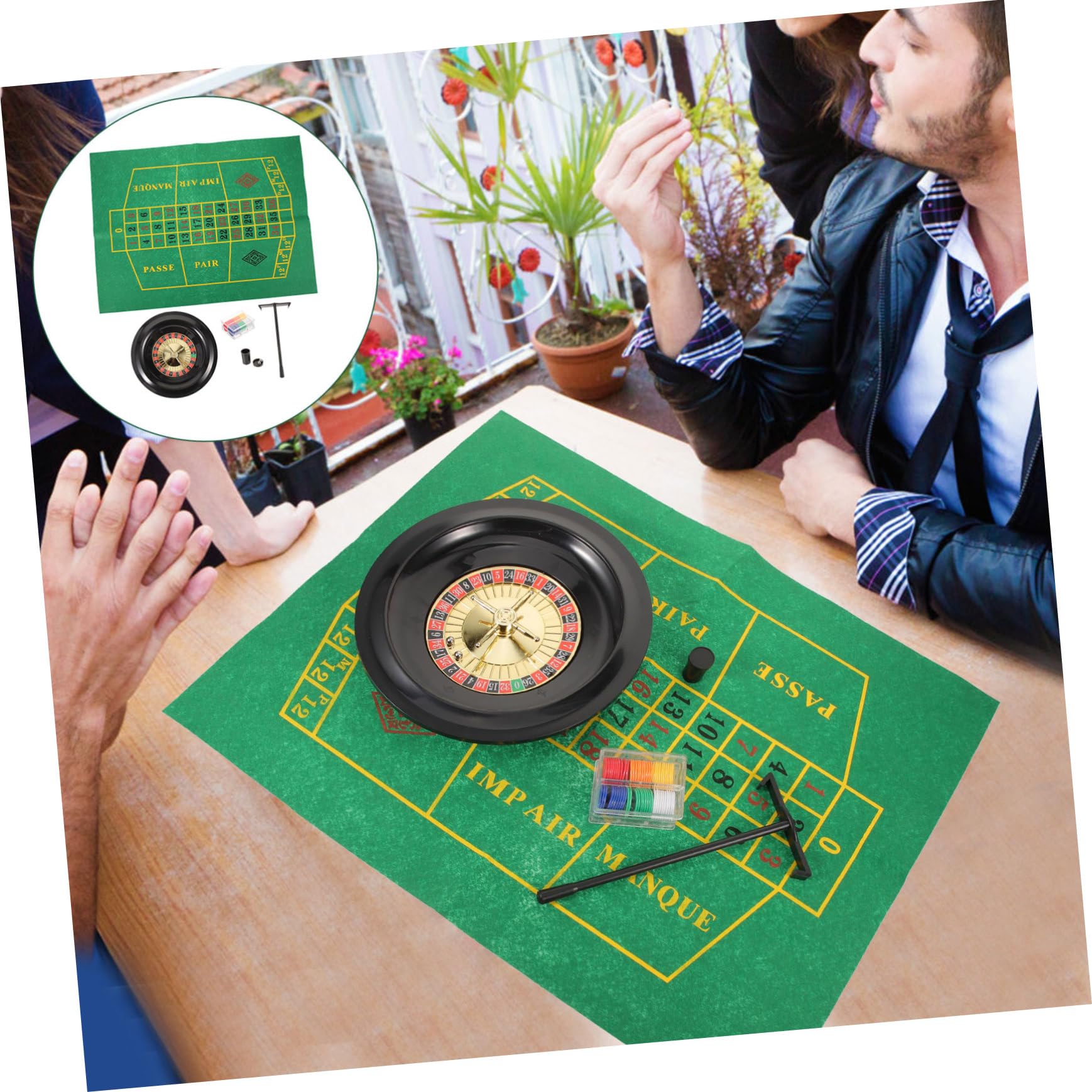 YARNOW 1 Juego Juego De Traje De Ruleta Rusa Diseño De Mesa De Juego De Rueda De Ruleta Juego De Ruleta De Fiesta Rueda De La Ruleta del Familiar Paño Rueda Giratoria