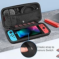 Vista 12 de Fintie Carrying Case for Nintendo Switch OLED Model 7.0"/Switch 6.2", Portable Traveler Protective Cover Storage Bag with 10 Game Card Slots & Inner