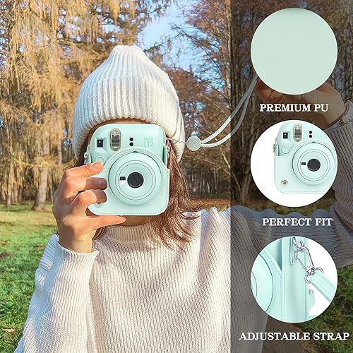 Miniatura 2 de WOGOZAN Kit de accesorios para funda Fujifilm Instax Mini 12 para cámara instantánea + álbum para mini película de 3 pulgadas + filtros de color +