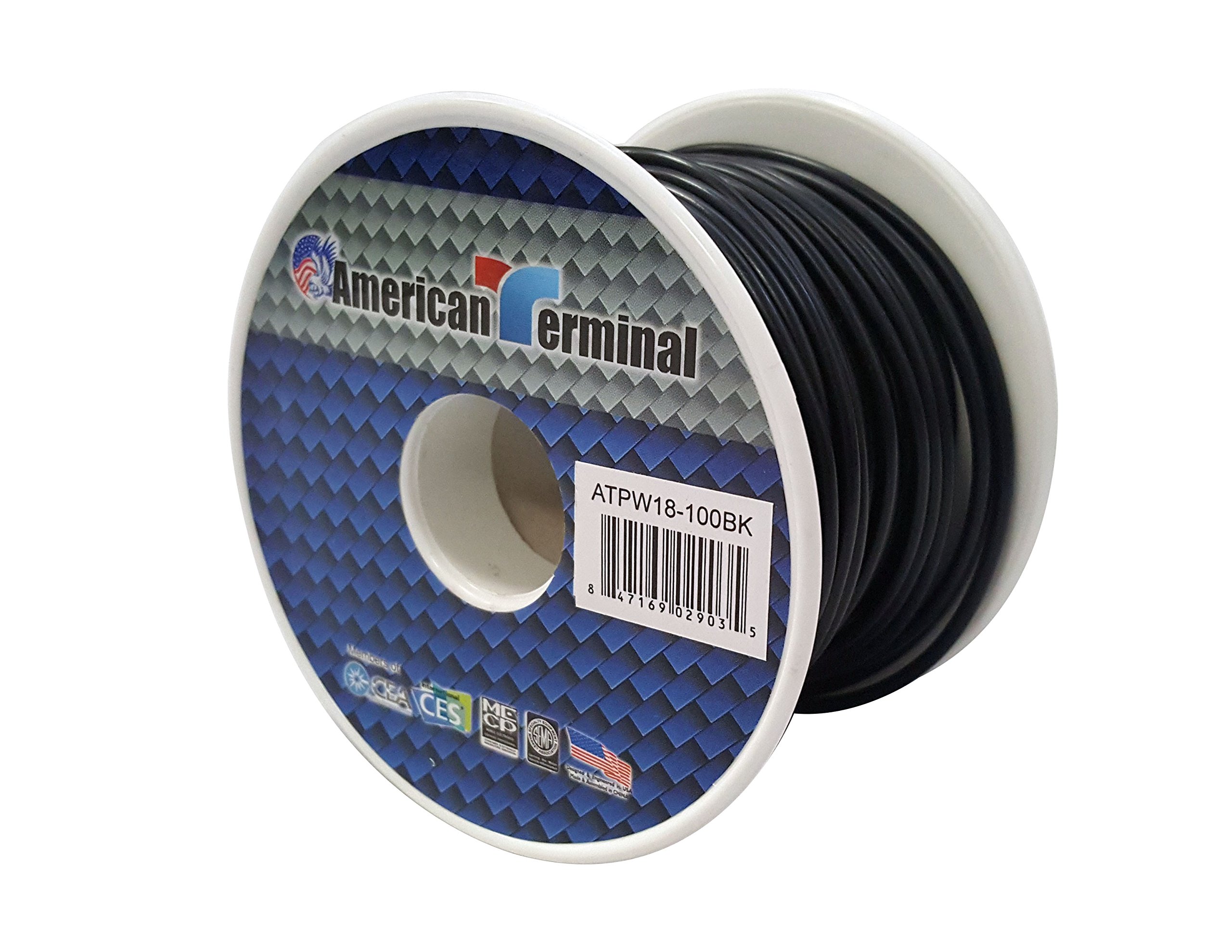 Amazon.com: American Terminal ATPW18-100BK 18 Gauge Primary Wire