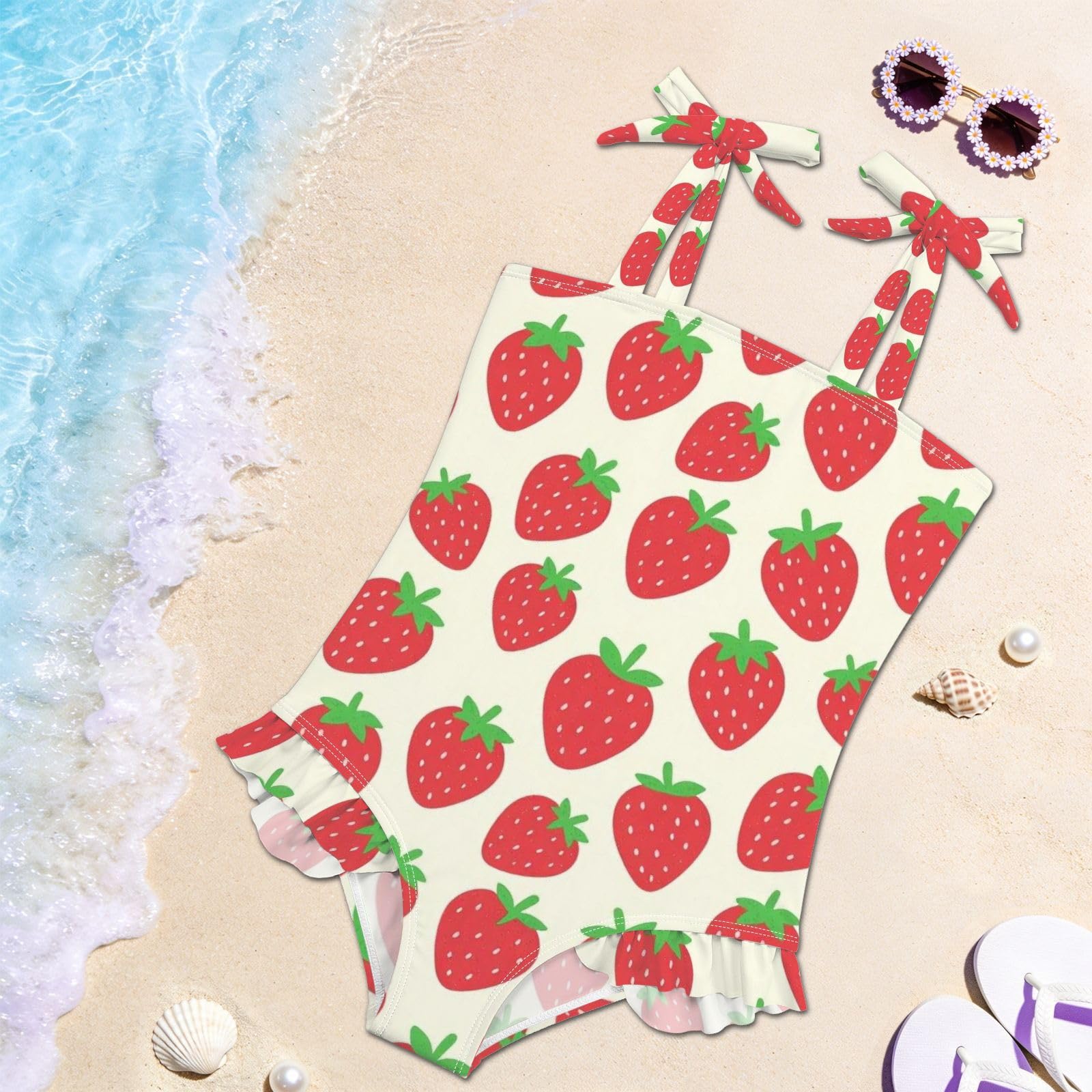 FRODOTGV Costume da bagno intero da ragazza ad asciugatura rapida, costume da bagno estivo da spiaggia per bambine
