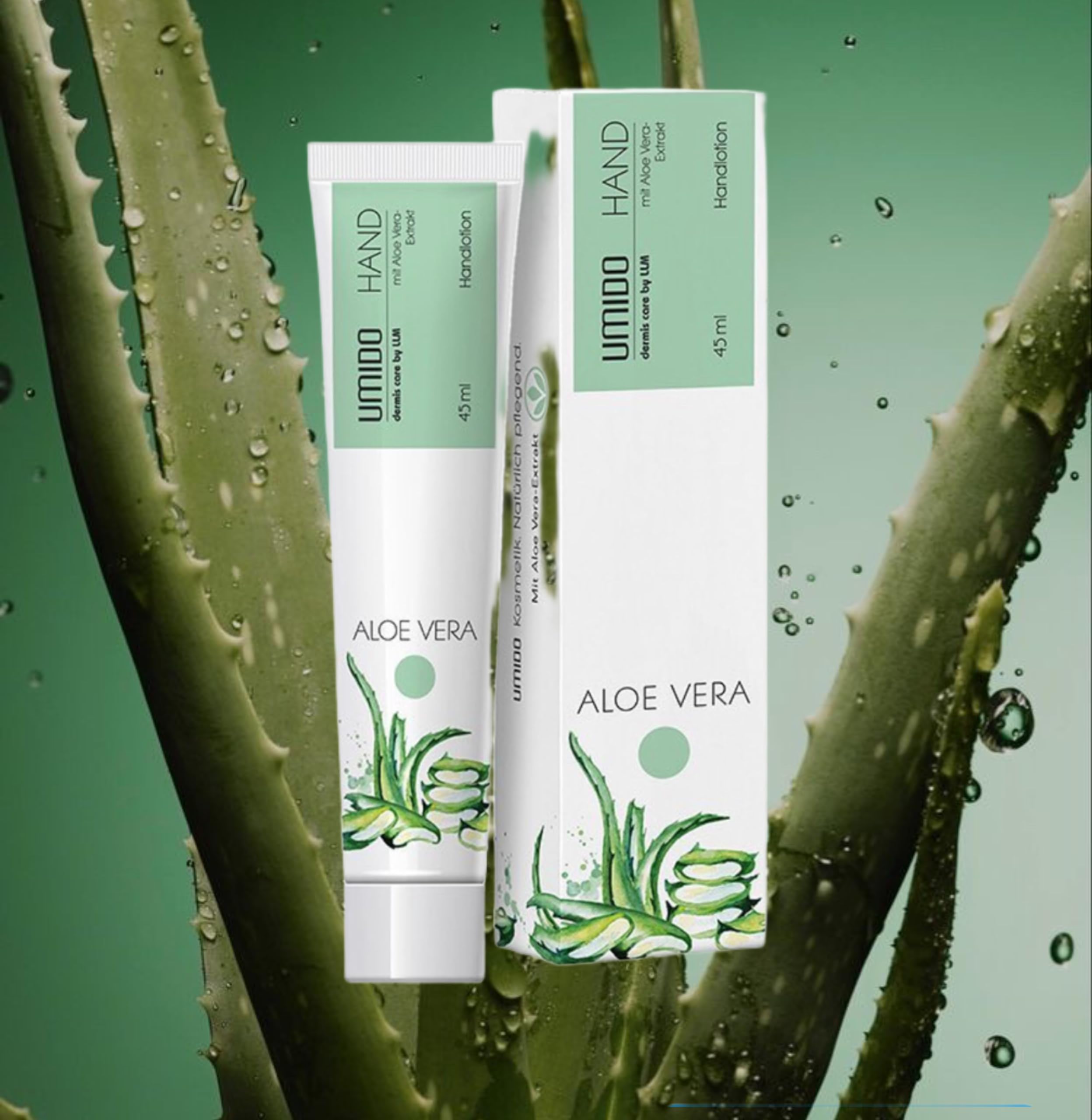 72x UMIDO Hand-Lotion 45 ml Aloe-Vera-Extrakt | Handcreme | Creme | Pflegecreme | Lotion | Hautpflege