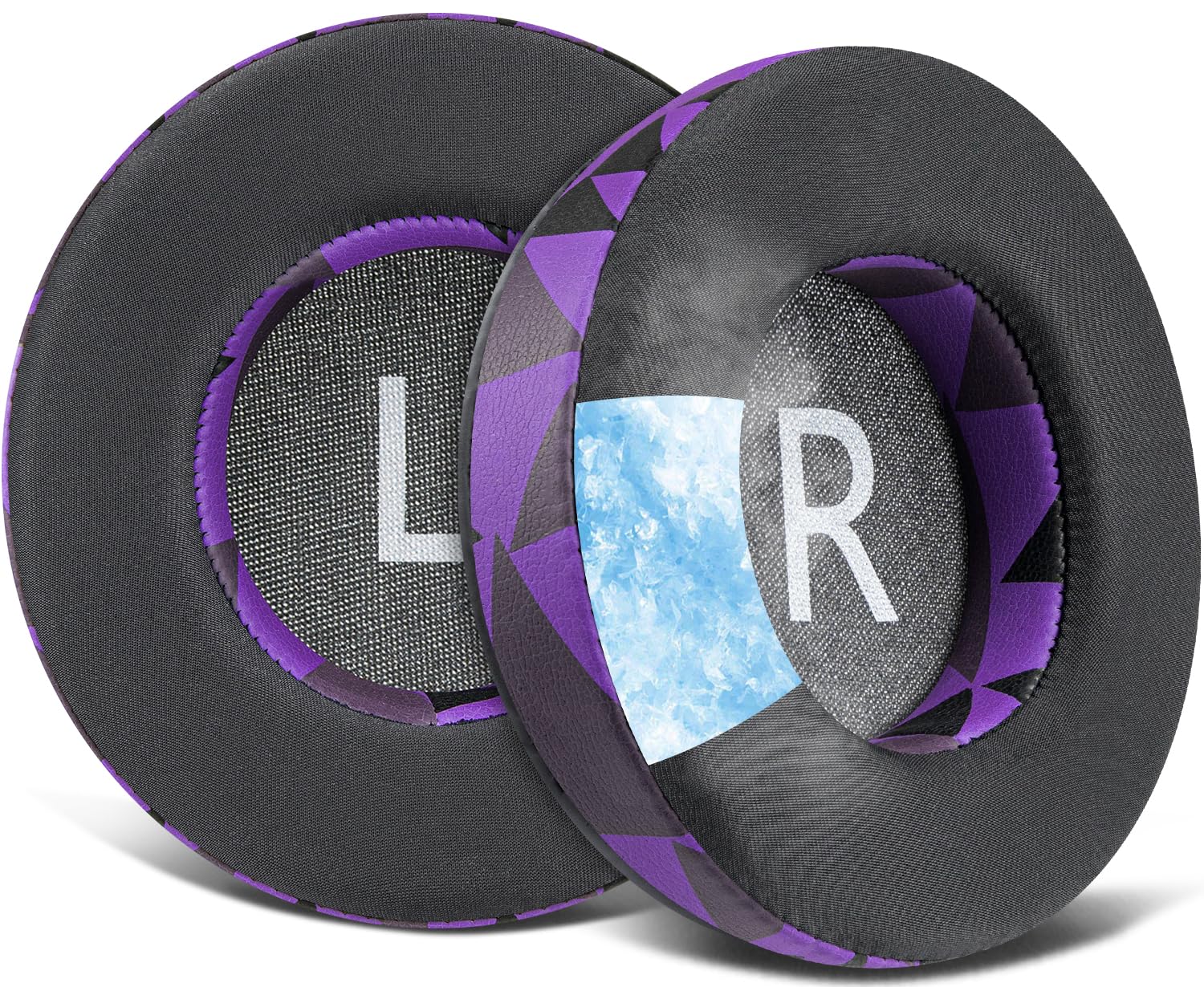 SOULWIT Earpads Replacement for JBL Synchros E50 E50BT S500 S700 Wireless Headphones, Ear Pads Cushions with Noise Isolation Foam - 90mm CG Purple Black-image-42
