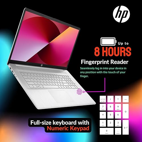 Miniatura 4 de HP Computadora portátil 17.3, pantalla IPS LED FHD de 17.3, AMD Ryzen 5 5500U (Beat i7-1165G7, 6 núcleos, hasta 4.0 GHz), 32 GB de RAM - SSD PCIe de