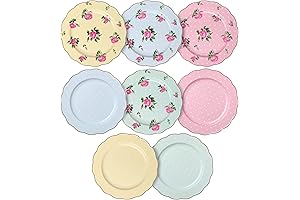 Royal Floral Plates Set Adds Delight to Every Meal