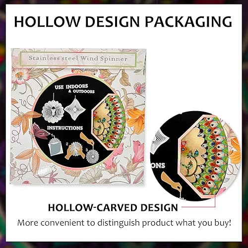 Miniatura 8 de Molinillos de viento para exteriores, regalo de mariposa para mujeresmadreunisexNavidad, 12 pulgadas, acero inoxidable 3D, molinillo de viento