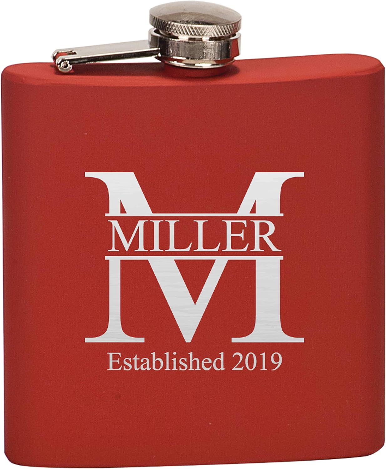 Personalized Stainless Steel Flask - Miller (Blue)