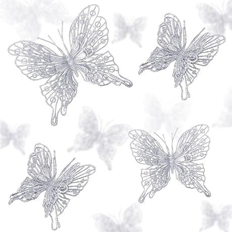 36 PCS Butterfly Christmas Ornaments