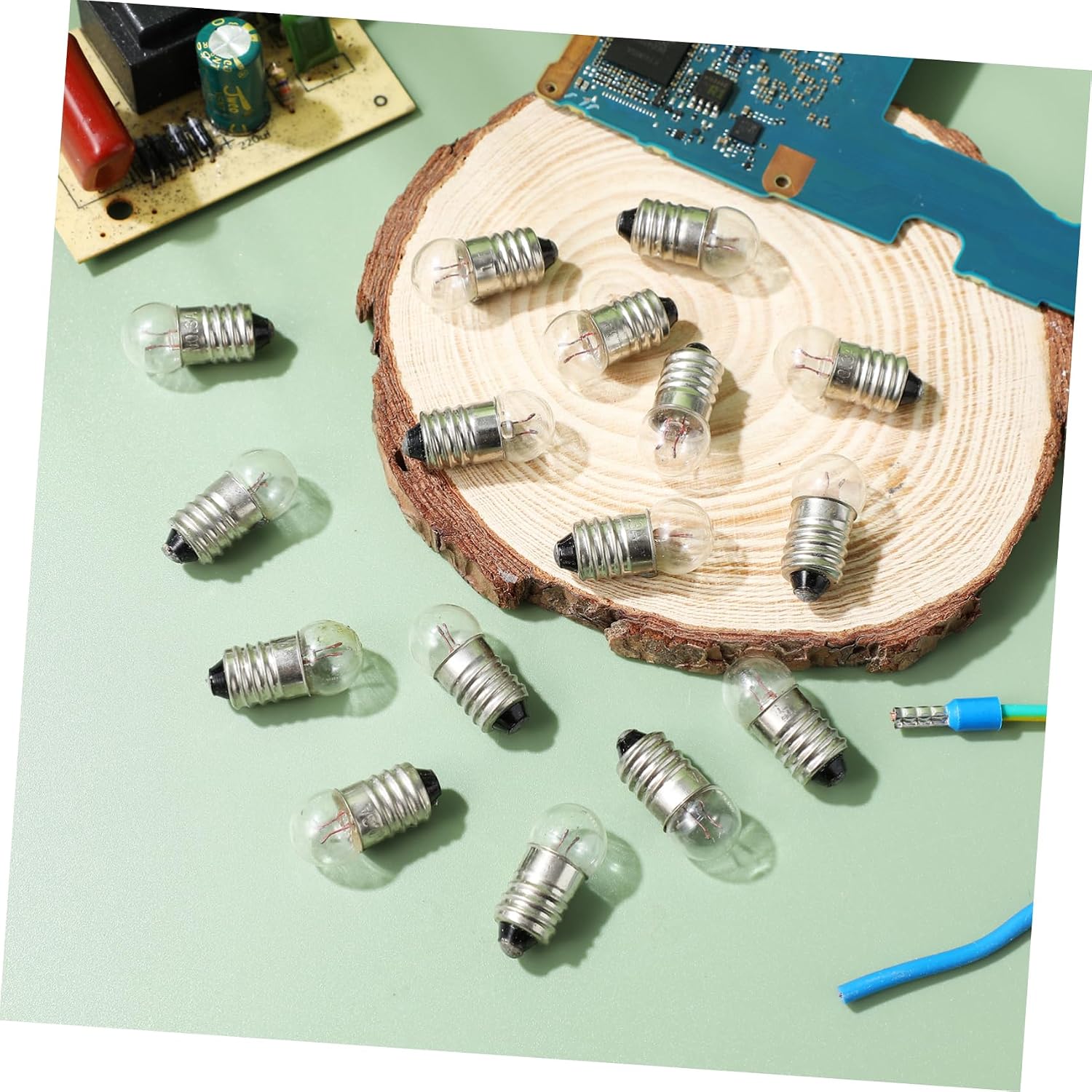 50pcs Small Light Bulbs Lamps Bulbs Globe Light for DIY Teaching Circuit Lessons