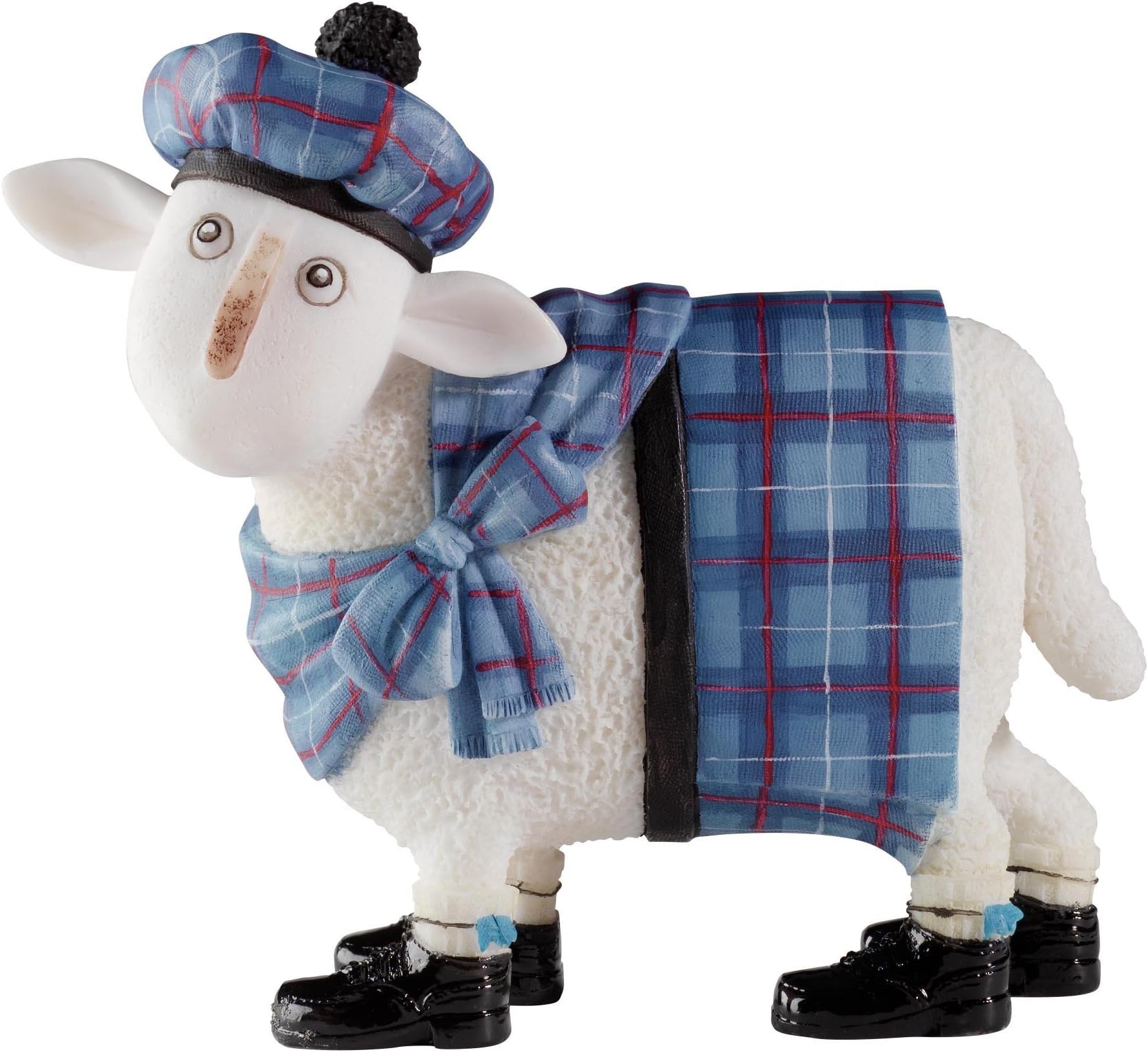 Ewe and Me Cameron Blue Tartan Figurine