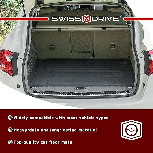 Miniatura 5 de Swiss Drive - Forro de protección para maletero - Calidad premium - Recortar a ajuste - para automóvil, furgonetas, SUV, camionetas- Alfombrillas de