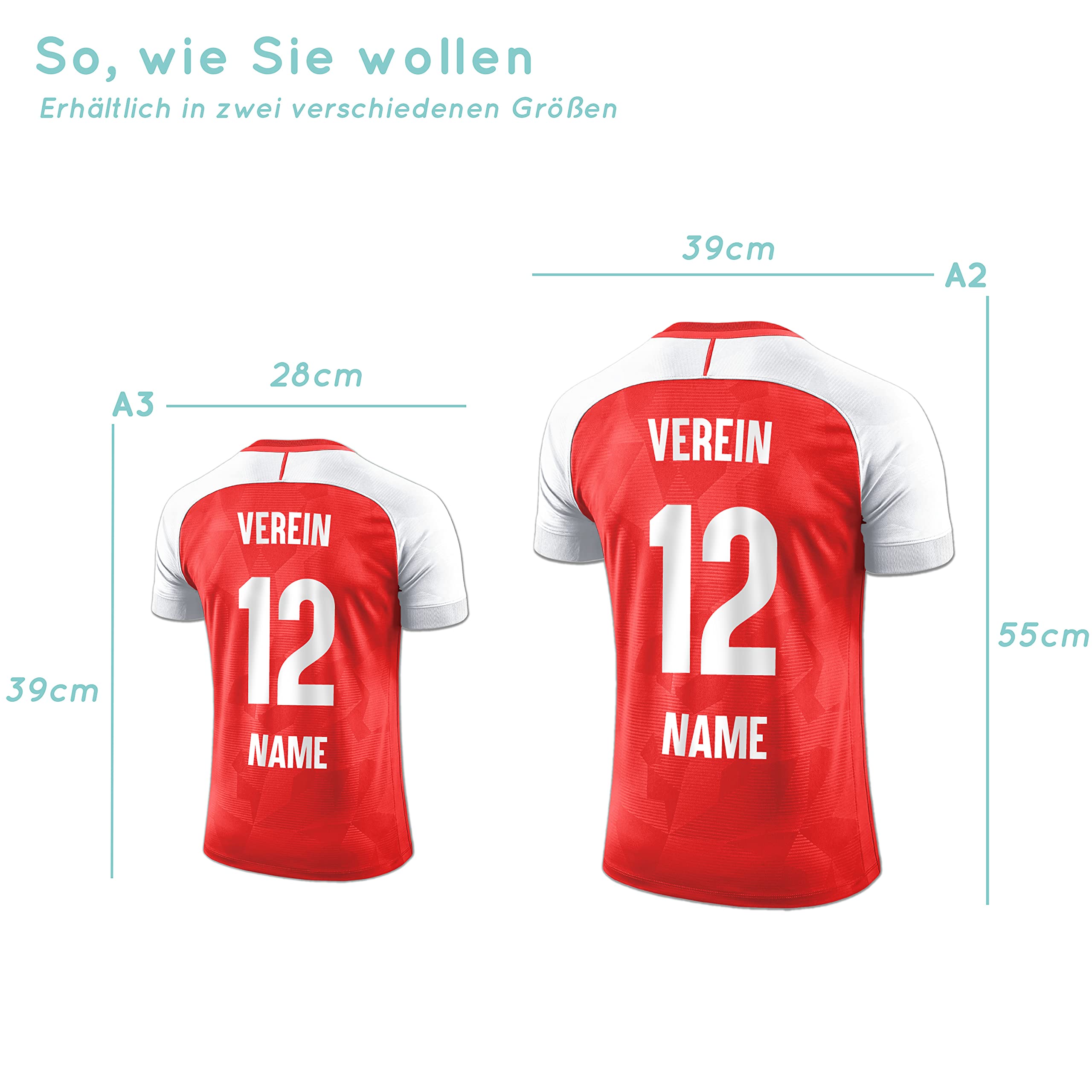 Elbeffekt Trikotlampe für Arsenal Fans aus Holz - personalisierbares Geschenk - schenke Dein individuellen Arsenal Fanartikel aus Echtholz