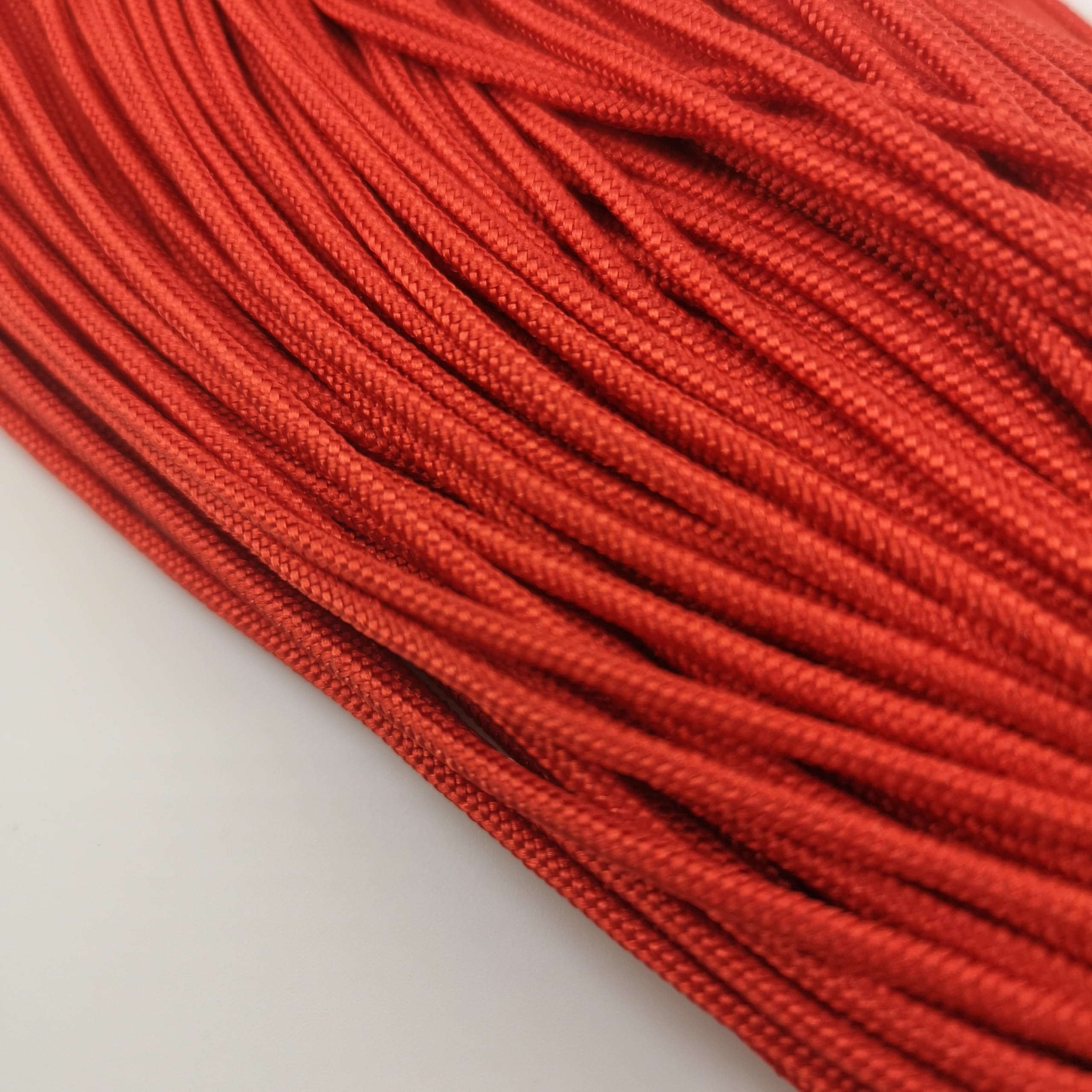 2mm Paracord Rope – Durable Nylon Cord for Crafts & Outdoor Gear - For Hiking, Camping, Tent, Crafting, DIY, Bushcraft, Lanyard, DIY (Red, 10 meters) — image 1