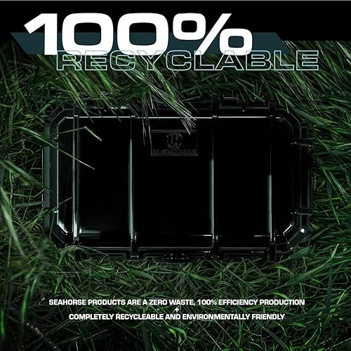 Miniatura 9 de Seahorse Funda protectora impermeable 58 con espuma Accuform, apta para viajes, especificaciones de mil, resistente al agua IP67, fabricada en