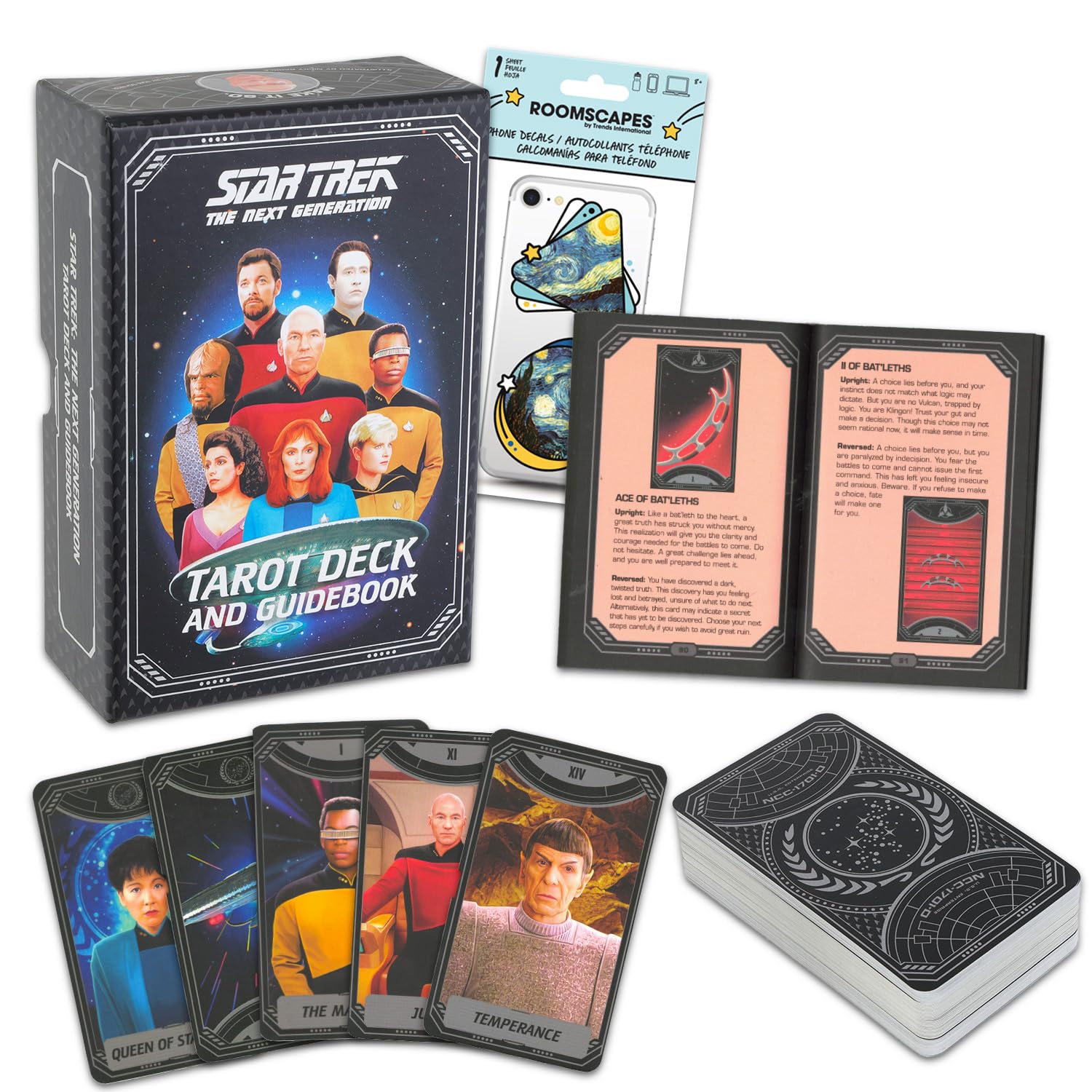 ParamountStar Trek Tarot Card Gift Set - Bundle with Star Trek: The Next Generation Tarot Deck and Guidebook Plus More | Star Trek Gifts for Women, Men