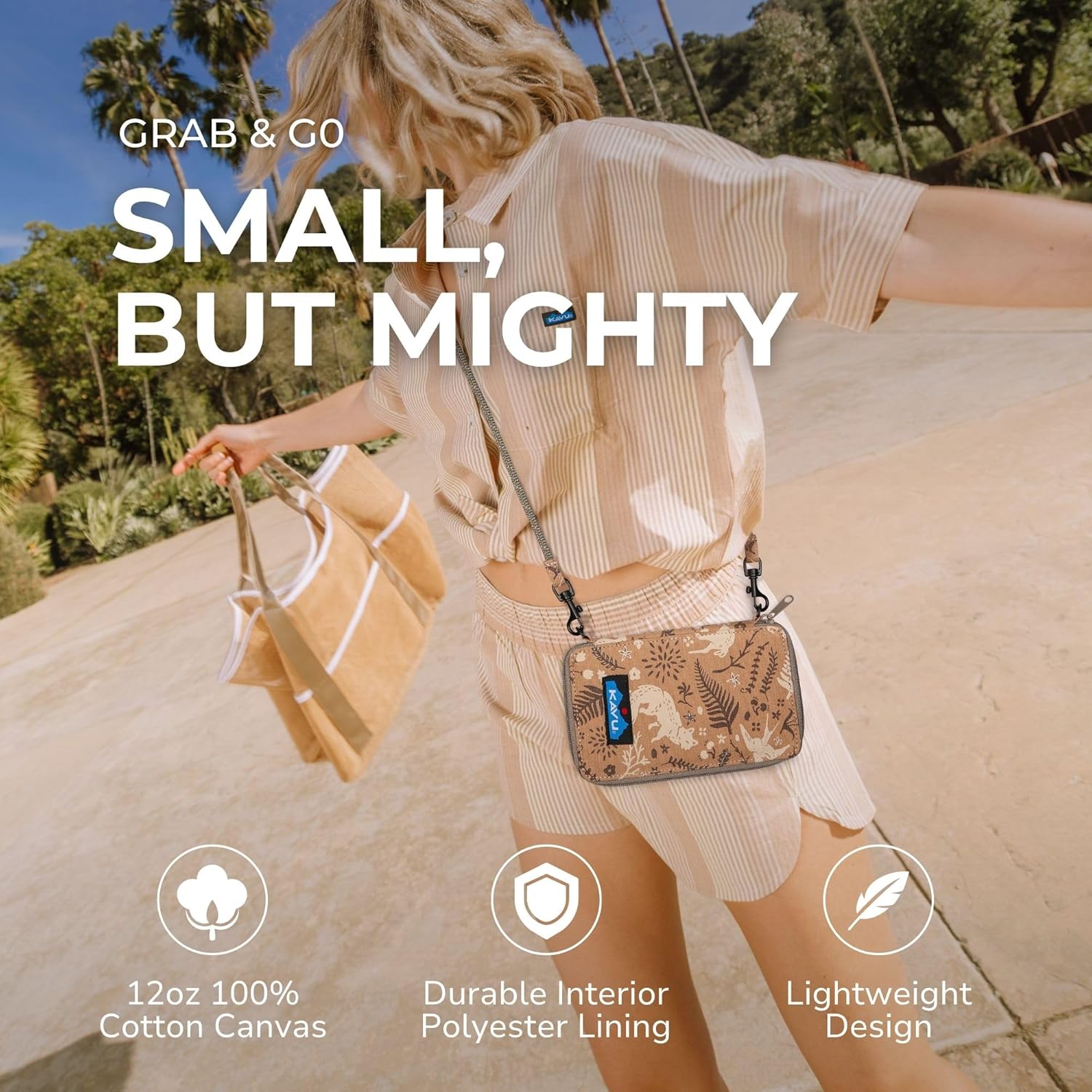 KAVU Go Time Bi-Fold Crossbody Wallet with Rope Strap - Image 3