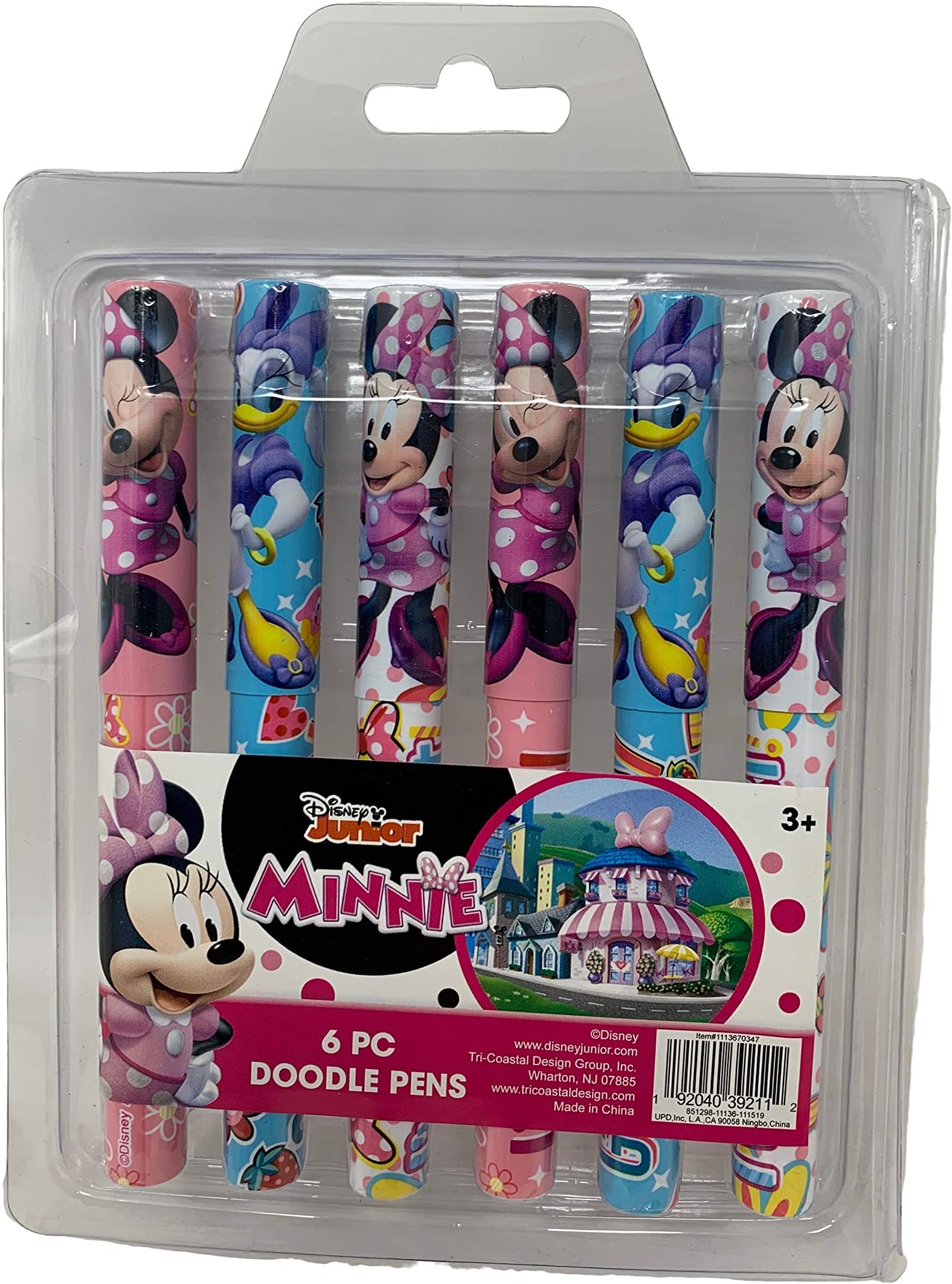 Disney Minnie Mouse 6pk Pen in Clamshell