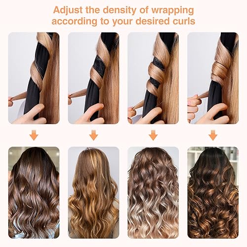 Miniatura 6 de FAVIRZCE - Rizador de cabello sin calor - Rodillos de pelo sin calor para cabello largo cinta de rizo de seda suave con coleteros de pelo para