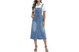 Overall Denim Dress for Women