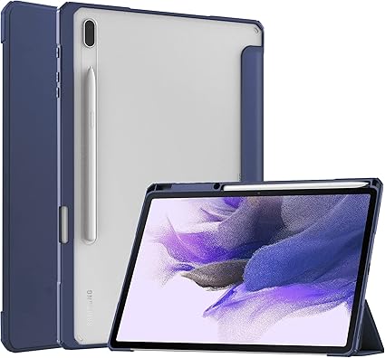 Capa para Galaxy Tab S7 FE 12,5 polegadas 2021, capa inteligente UZER ultra  de couro