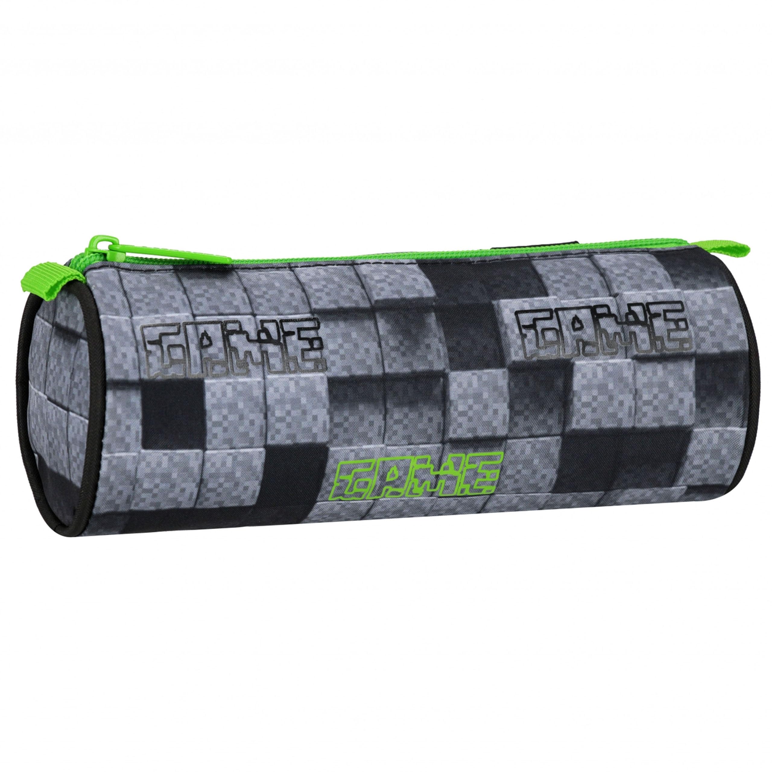 Game School Pencil Case Round for Boys School Supplies Pouch 22x8x8 cm — image 1