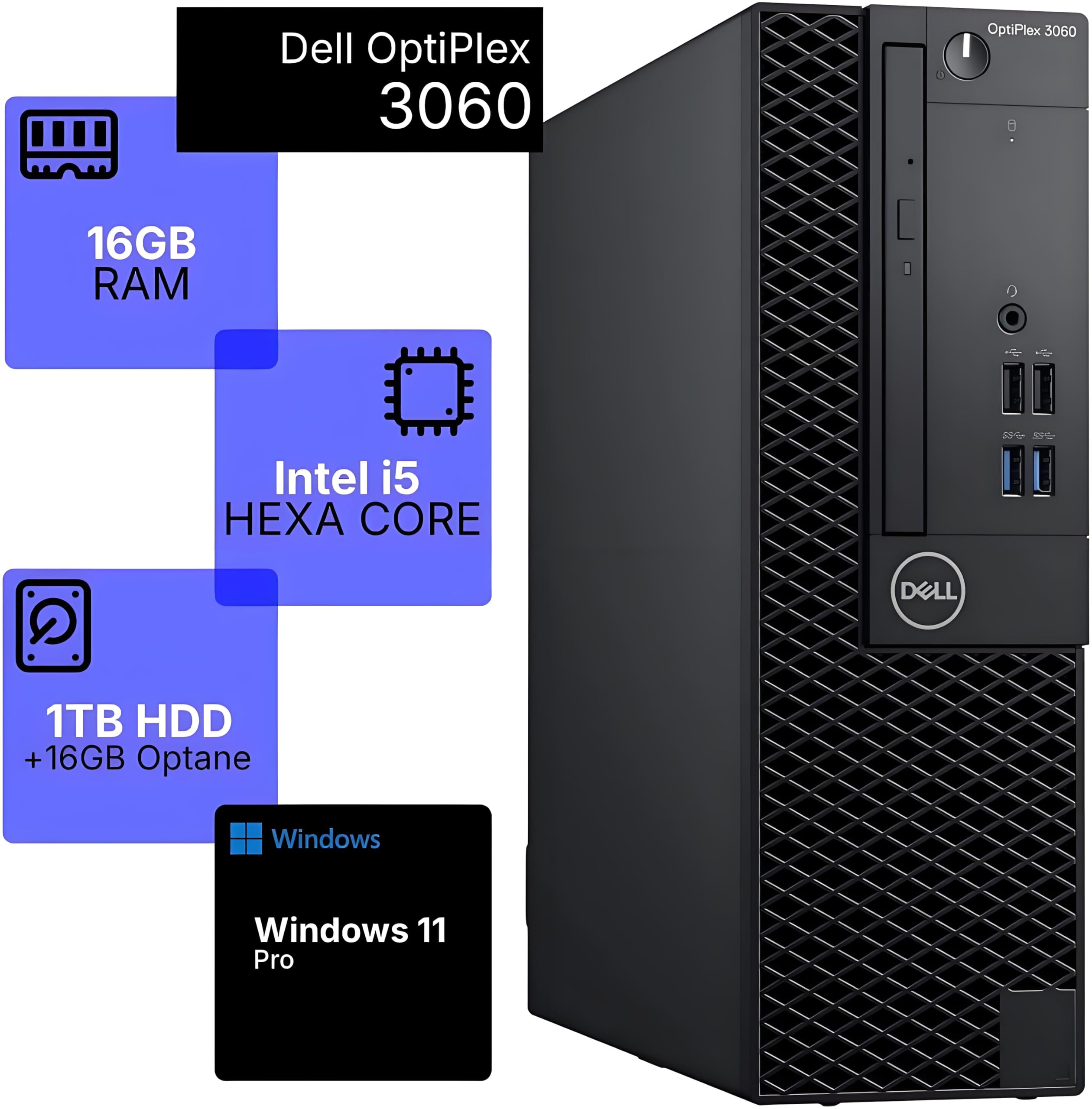 Amazon.com: Dell OptiPlex 3060 SFF Desktop Computer, Intel Core i5