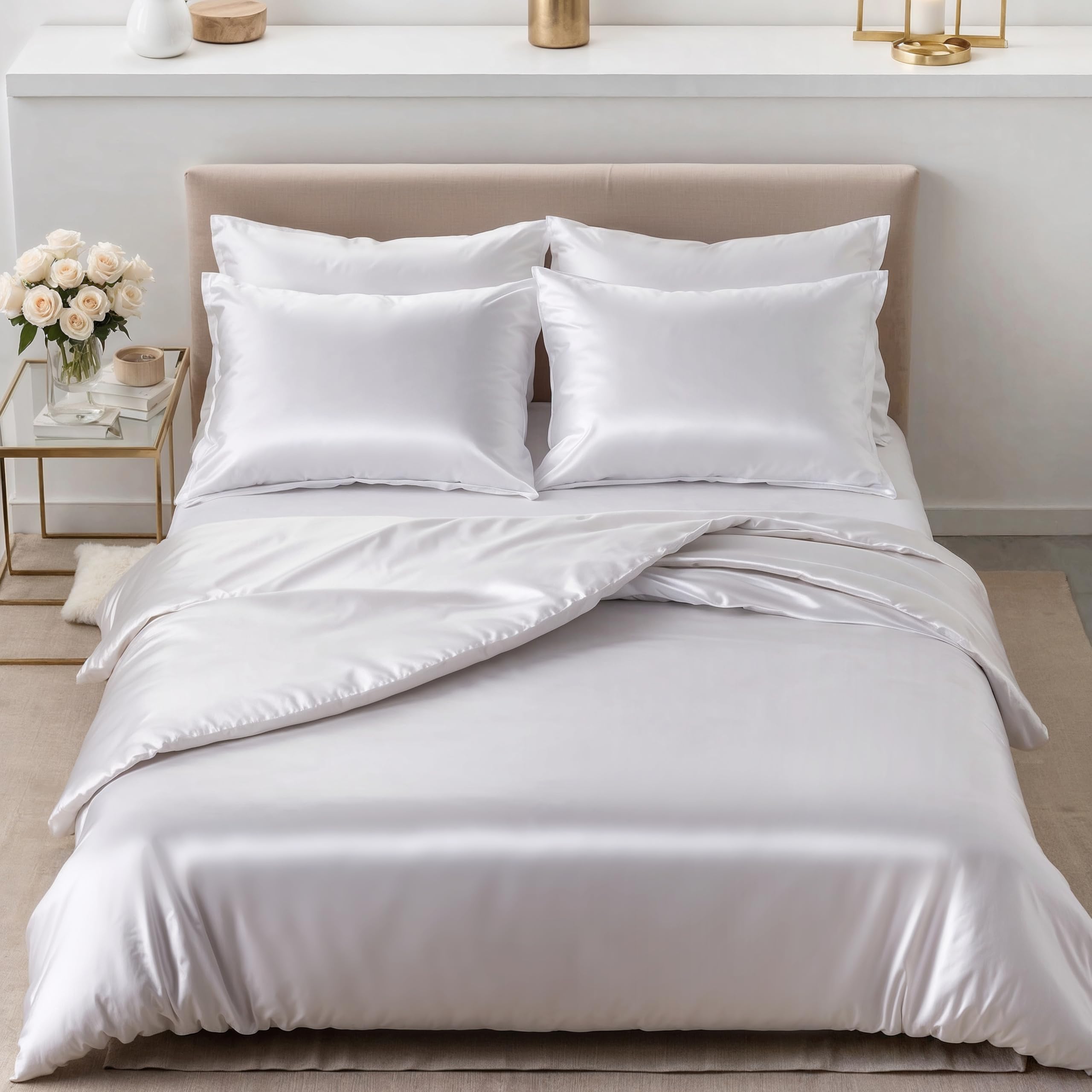 Cozyor Satin Bettwäsche extra dick und weich mit robustem Reißverschluss