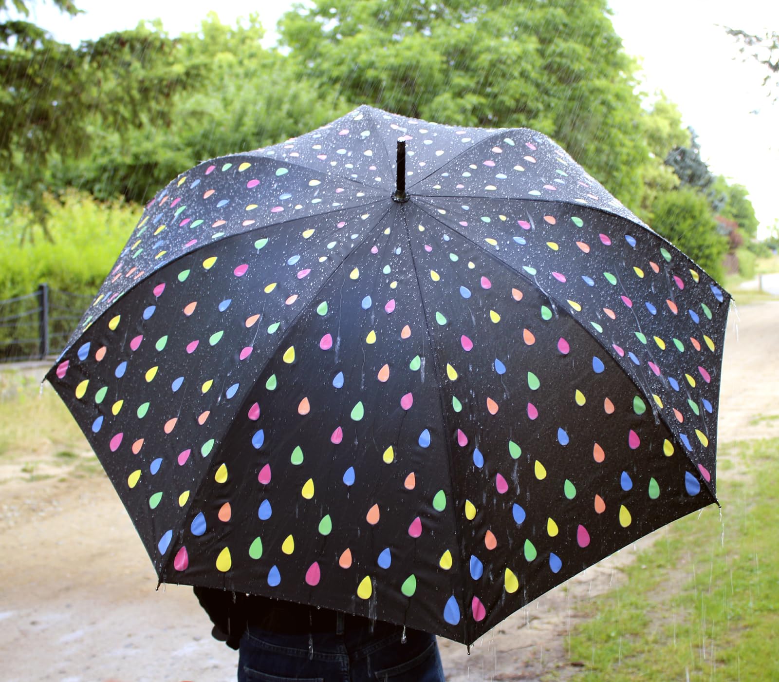 iX-brella Mini Ultra Light - Ombrello tascabile da donna con grande copertura - extra leggero, Taschenschirm Handöffner