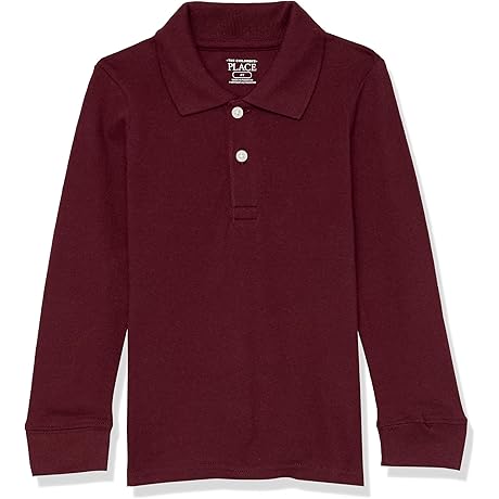 Burgundy Toddler Pique Polo Shirt