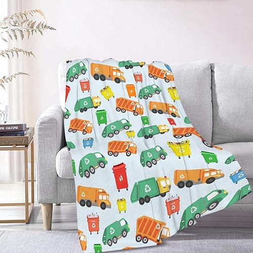 Vista 46 de Manta de construcción para regalo, manta de franela ultra suave y acogedora, manta de forro polar ligera y mullida, manta de felpa cálida para sofá