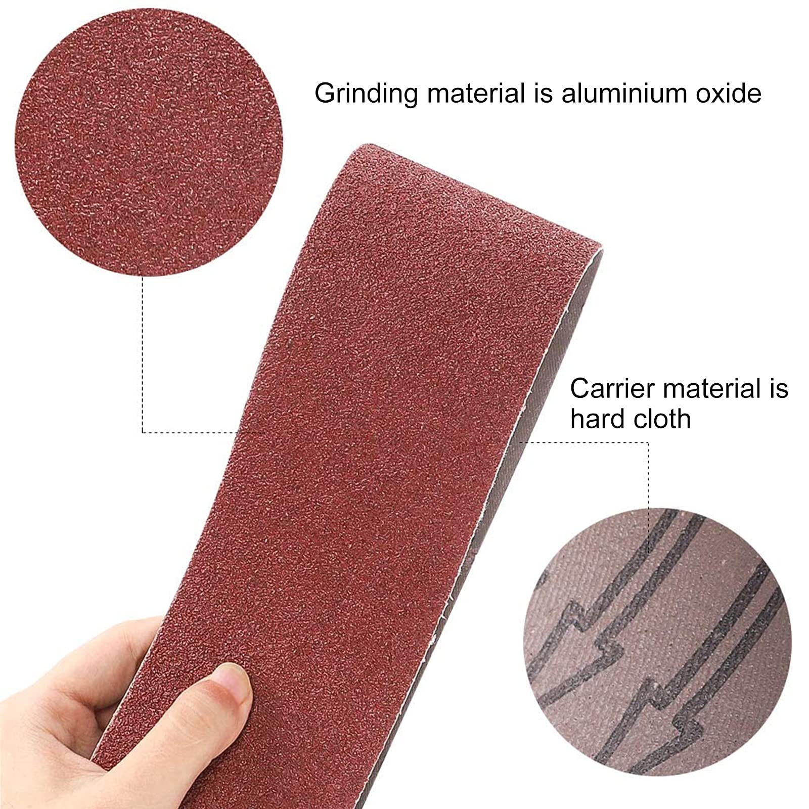 Coceca 3x18 Inch Sanding Belts, 21 