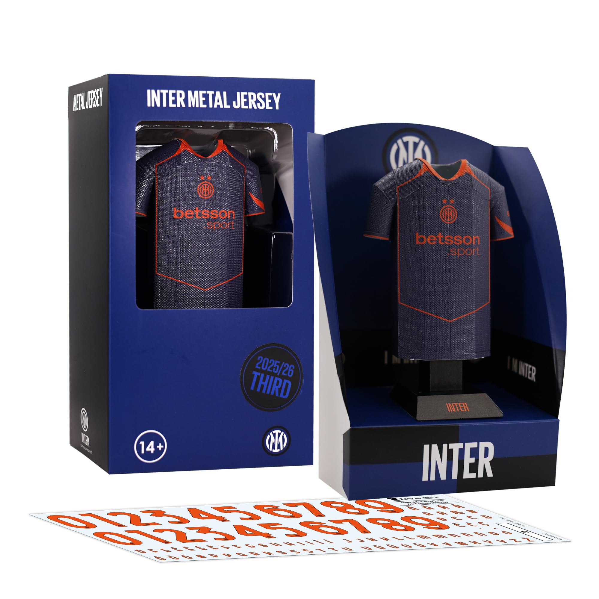 Inter Milan 25/26 Third Metal Football Shirt, Officially Licensed Miniature Alloy Replica Jersey Collectible Display Gift - Image 2