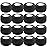 Self Adhesive Bandage Wrap,1 Inch 5 Yards 16 Pack Black Elastic Flexible Cohesive Bandages, Vet Wrap Tattoo Sports Tape Bulk for First Aid Supplies (Black)