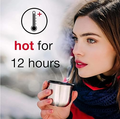 Miniatura 9 de CIGACOR Botella aislada de acero inoxidable  Taza de viaje de café de 17 onzas  Mantiene las bebidas calientes durante 12 horas y frías durante 24