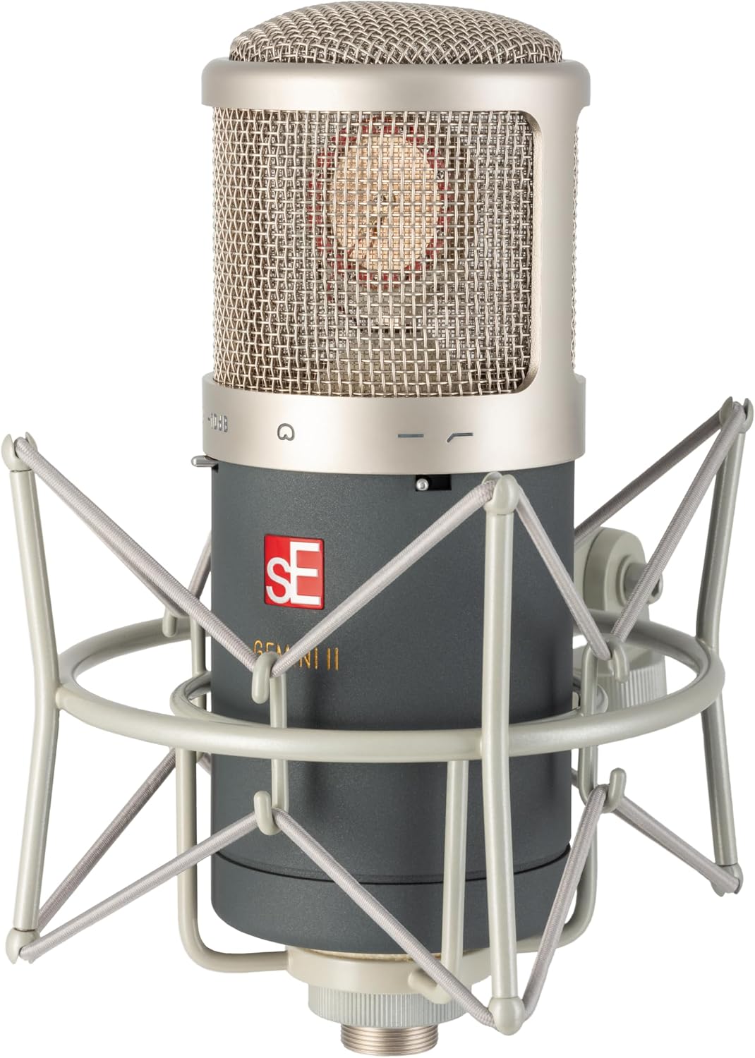 SE ELECTRONICS Gemini II Cardioid Dual Tube Condenser Microphone for Vocals & Instruments - Professional Studio Recording Microphone with Dual Tube Design & Large 1.4" Capsule