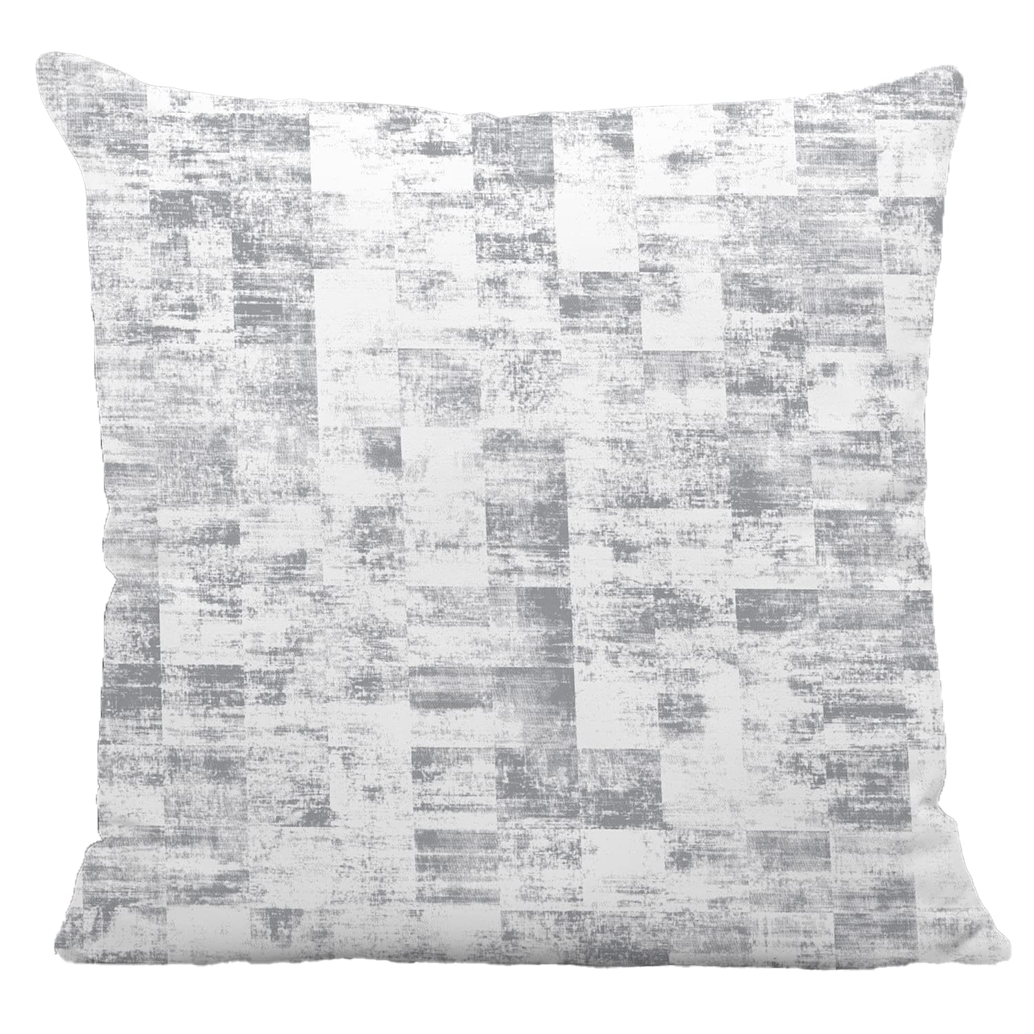 Night Comfort 100% Cotton Cushion Cover Luxury Designer Indoor & Outdoor use - Texture Strap Grey - Sofas, Living Room, Bedroom, Rattan Garden Furniture Sets, Chairs, Benches (45x45cm) - Pack of 2