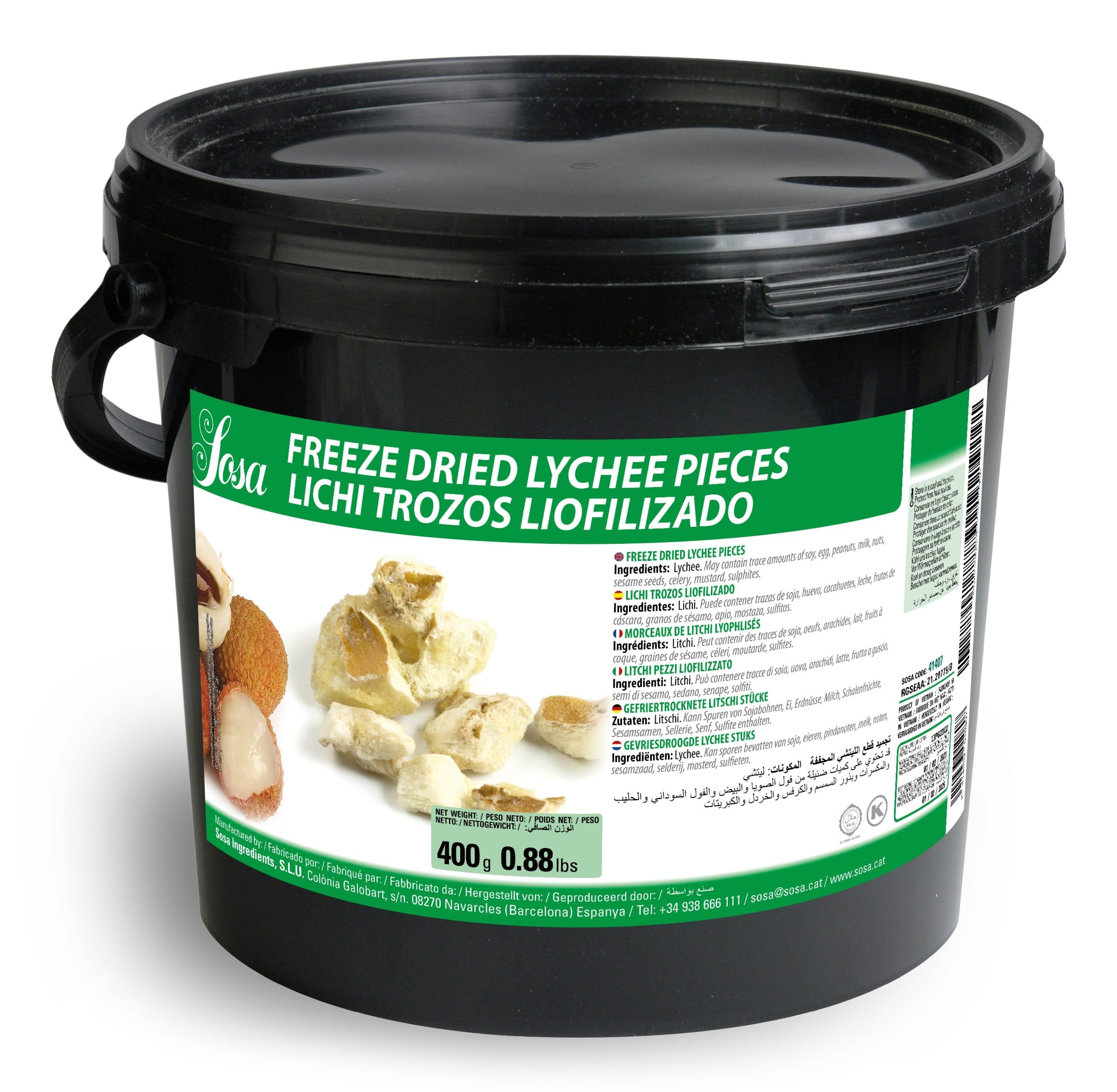 SOSA (Petit, litchi lyophilisé en morceaux)