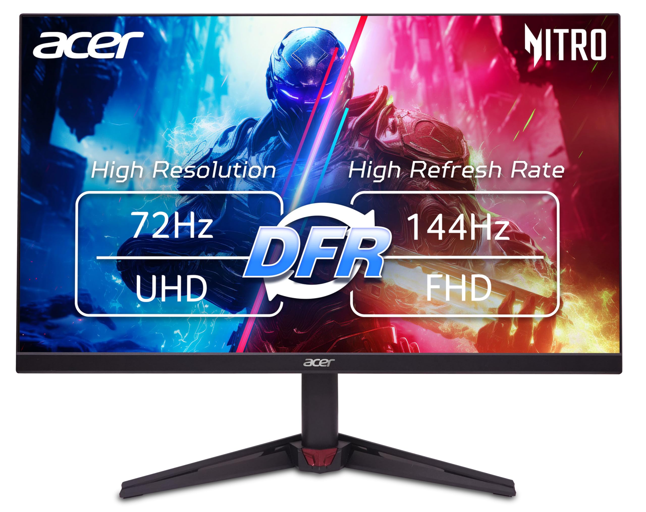 Amazon.com: Acer Nitro 27in 4K 3840x2160 IPS 72Hz DFR 144Hz Gaming
