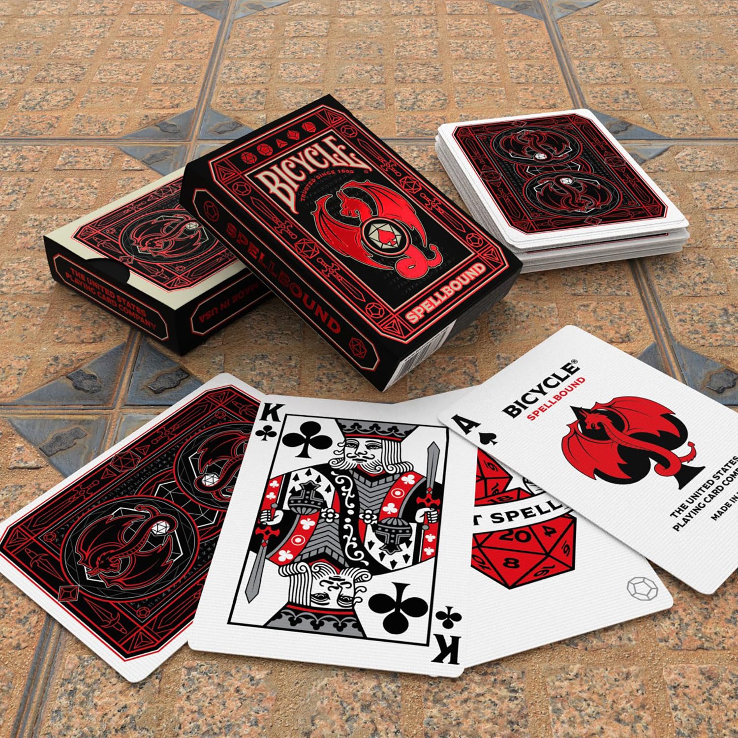 Bicycle Spellbound (Designer Playing Cards, Poker, Skat...), Grey, 2.56 inches x 0.69 inches x 3.63 inches - Image 4