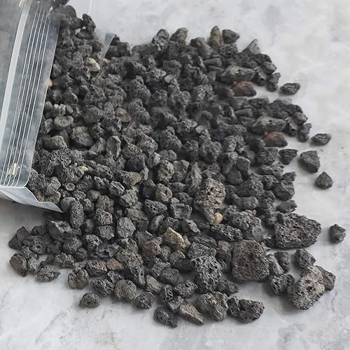 Miniatura 3 de Rocas de lava negra para plantas, 100% roca volcánica pura, sin tintes ni productos químicos, el mejor aderezo para plantas suculentas de cactus,